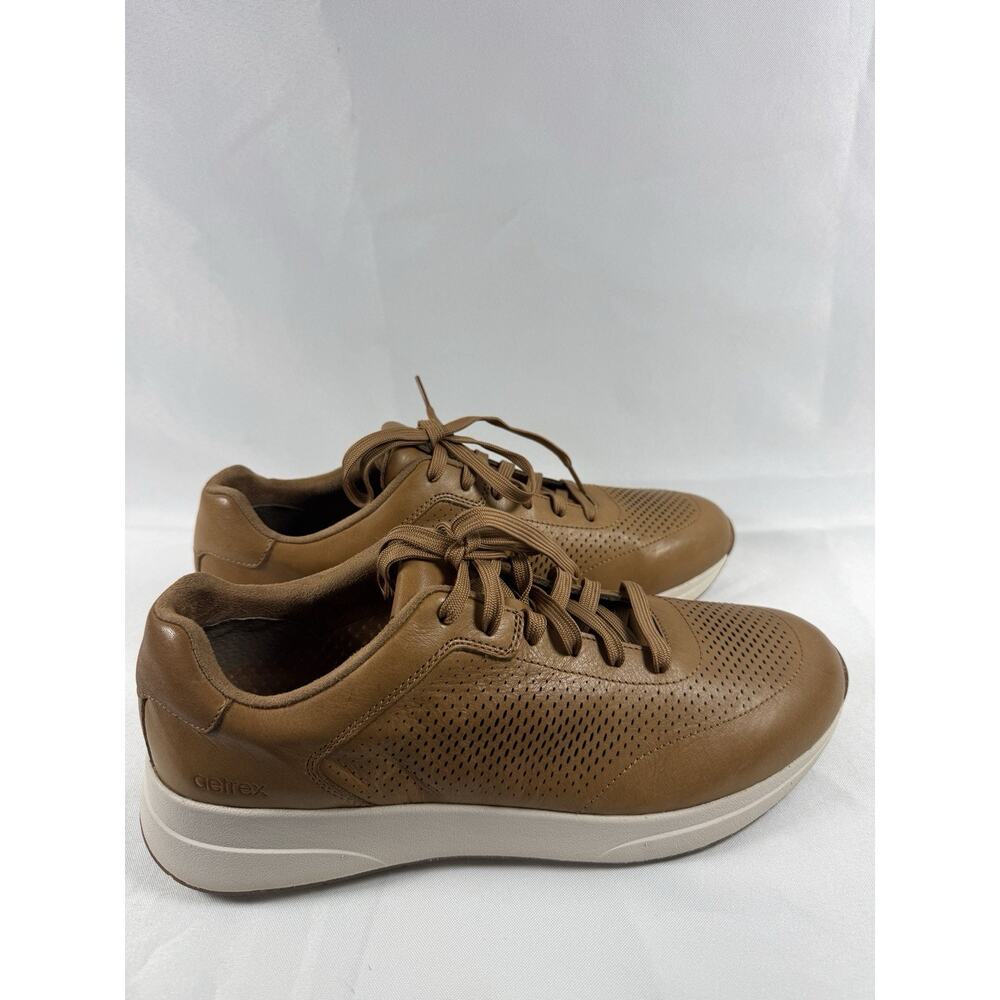 NEW Aetrex Drew Brown Leather Comfort Walking Shoes Men’s 11-11.5 EU45